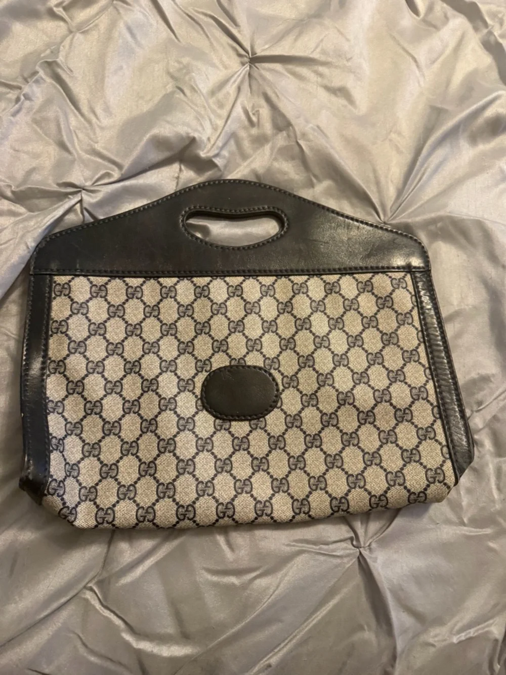 Gucci Beige and Black GG Canvas Tote - Picture 12 of 12